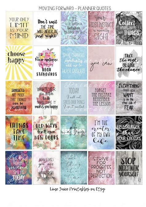 Download Free Motivational Quotes MINI Happy Planner Stickers Silhouette